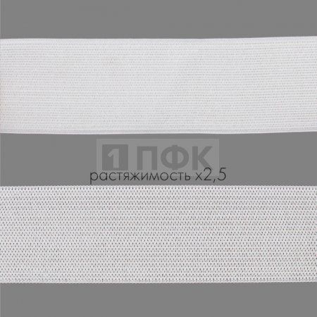 Резинка вязанная 40мм 13.32 гр/м цв белый (рул 40м/уп 320м) Резинка вязанная 40мм 13.32 гр/м цв белый (рул 40м/уп 320м)