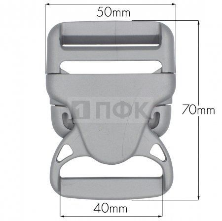 Фастекс НФ-40 (защелка-трезубец) ПА 40мм цв серебро (уп 1000шт) Фастекс НФ-40 (защелка-трезубец) ПА 40мм цв серебро (уп 1000шт)