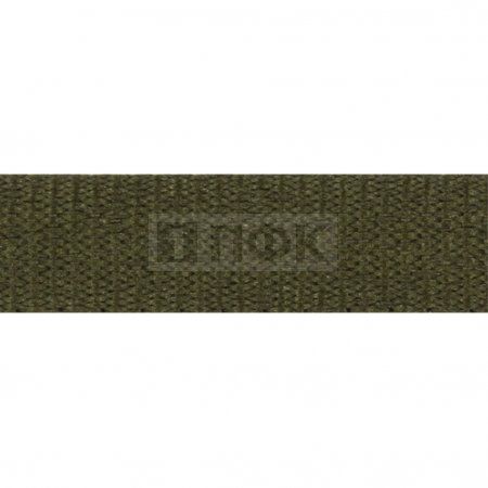 Лента репсовая (тесьма вешалочная) 10мм цв 328 хаки (уп 200м/4800м)