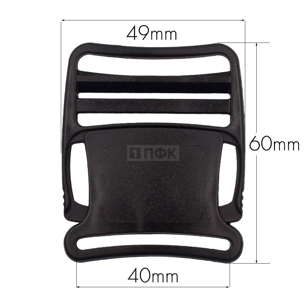 Фастекс Ф-40/2 (защелка-трезубец) ПА 40мм цв черный (уп 1000шт) — ПФКР Фастекс Ф-40/2 (защелка-трезубец) ПА 40мм цв черный (уп 1000шт)