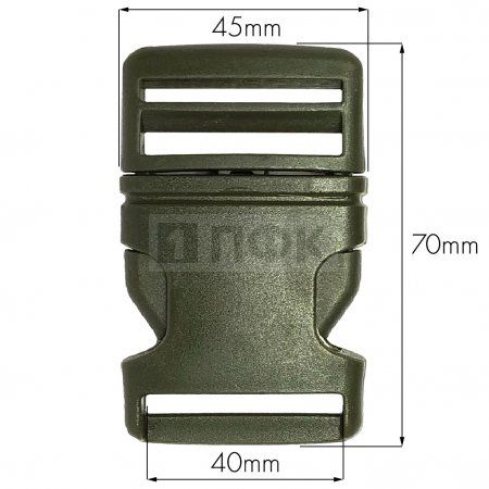 Фастекс (защелка-трезубец) ПП арт.8921 40мм цв оливковый (уп 2700шт) Фастекс (защелка-трезубец) ПП арт.8921 40мм цв оливковый (уп 2700шт)