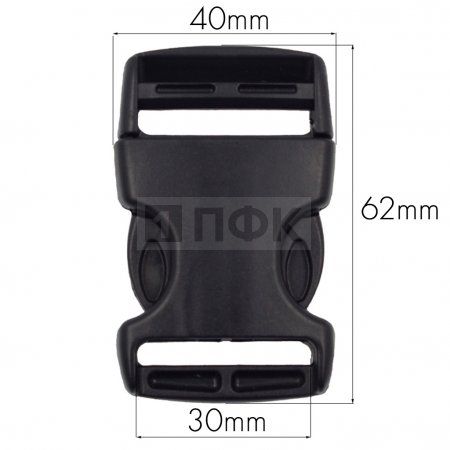 Фастекс Ф-30/1 (защелка-трезубец) ПА 30мм цв черный (уп 1000шт) Фастекс Ф-30/1 (защелка-трезубец) ПА 30мм цв черный (уп 1000шт)