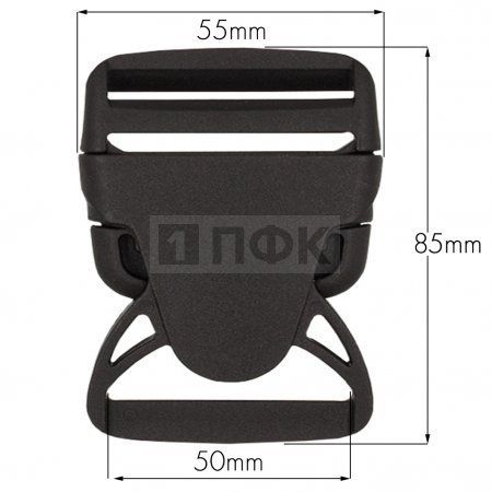 Фастекс (защелка-трезубец) ПП 50мм цв черный арт 1001 (уп 100шт) ПФК Фастекс (защелка-трезубец) ПП 50мм цв черный арт 1001 (уп 100шт) ПФК