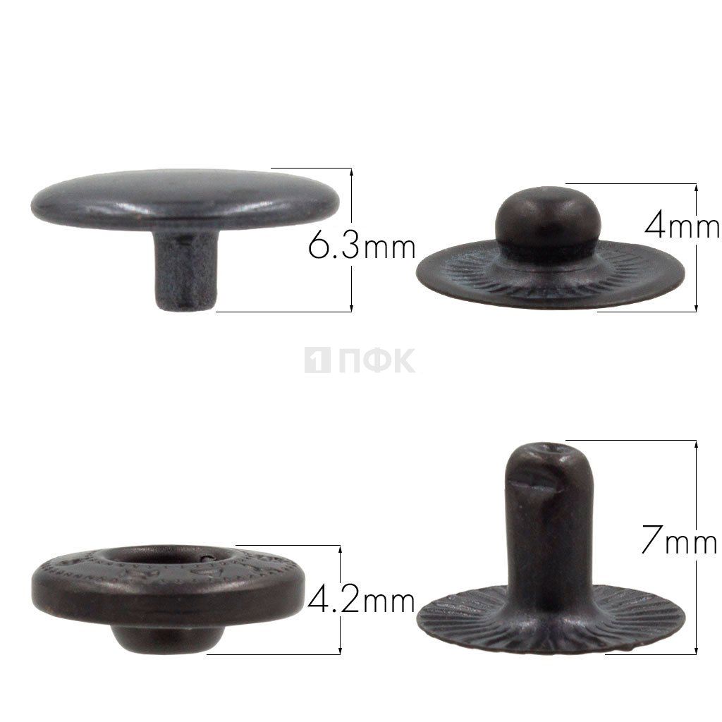 Кнопка для одежды 12,5мм Альфа нерж цв оксид (уп 1440шт) DNG — ПФКР Кнопка для одежды 12,5мм Альфа нерж цв оксид (уп 1440шт) DNG