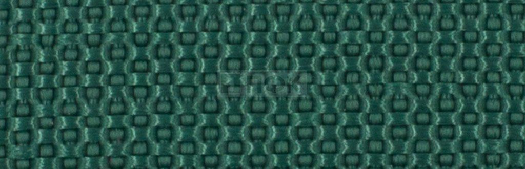 Стропа текстильная (лента ременная) 10мм 2,7 гр/м цв 310 зеленый тем (рул 50м/уп 3000м)