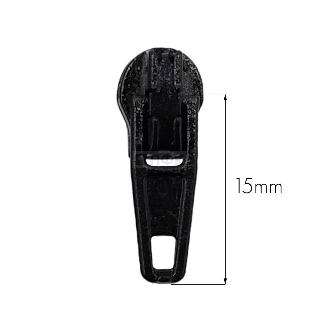 Бегунок для спиральной (витой) молнии тип 3 автомат цв 322 черный (уп 2500шт/25000шт) 1.5гр — ПФКР Бегунок для спиральной (витой) молнии тип 3 автомат цв 322 черный (уп 2500шт/25000шт) 1.5гр