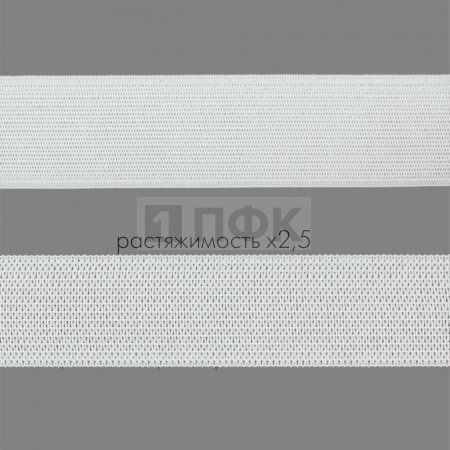 Резинка вязанная 30мм 9.99 гр/м цв белый (рул 40м/уп 400м) Резинка вязанная 30мм 9.99 гр/м цв белый (рул 40м/уп 400м)