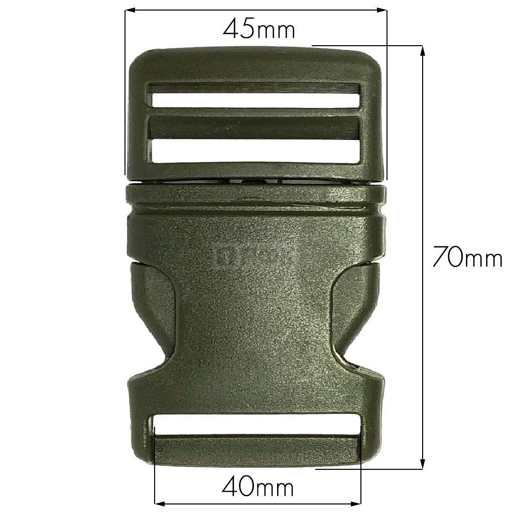 Фастекс (защелка-трезубец) ПП арт.8921 40мм цв оливковый (уп 2700шт) — ПФКР Фастекс (защелка-трезубец) ПП арт.8921 40мм цв оливковый (уп 2700шт)
