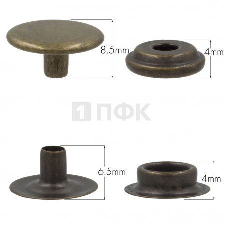 Кнопка для одежды 15мм №61 латунь цв антик (уп 720шт) STRONG Кнопка для одежды 15мм №61 латунь цв антик (уп 720шт) STRONG