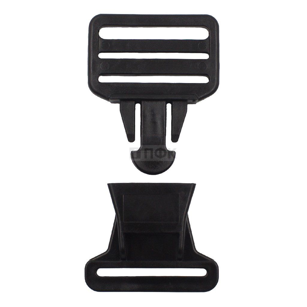 Фастекс Ф-40/5 (защелка-трезубец) ПП 40мм цв черный (уп 1000шт) — ПФКР Фастекс Ф-40/5 (защелка-трезубец) ПП 40мм цв черный (уп 1000шт)