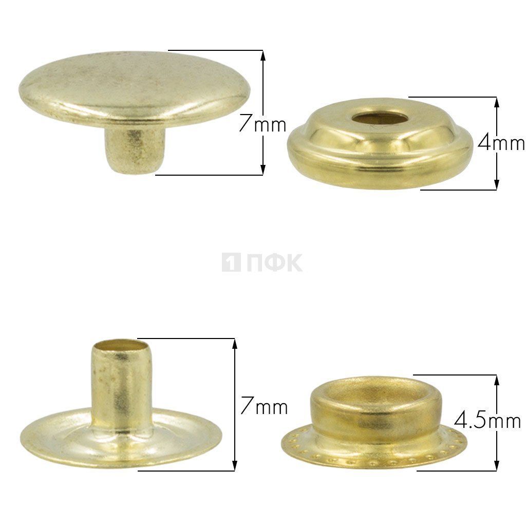 Кнопка для одежды 15мм №61 латунь цв золото (уп 720шт) NEW STAR — ПФКР Кнопка для одежды 15мм №61 латунь цв золото (уп 720шт) NEW STAR