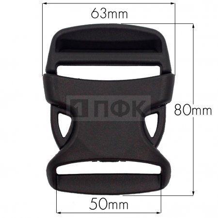 Фастекс Ф-50/6 (защелка-трезубец) ПП 50мм цв черный (уп 1000шт) Фастекс Ф-50/6 (защелка-трезубец) ПП 50мм цв черный (уп 1000шт)