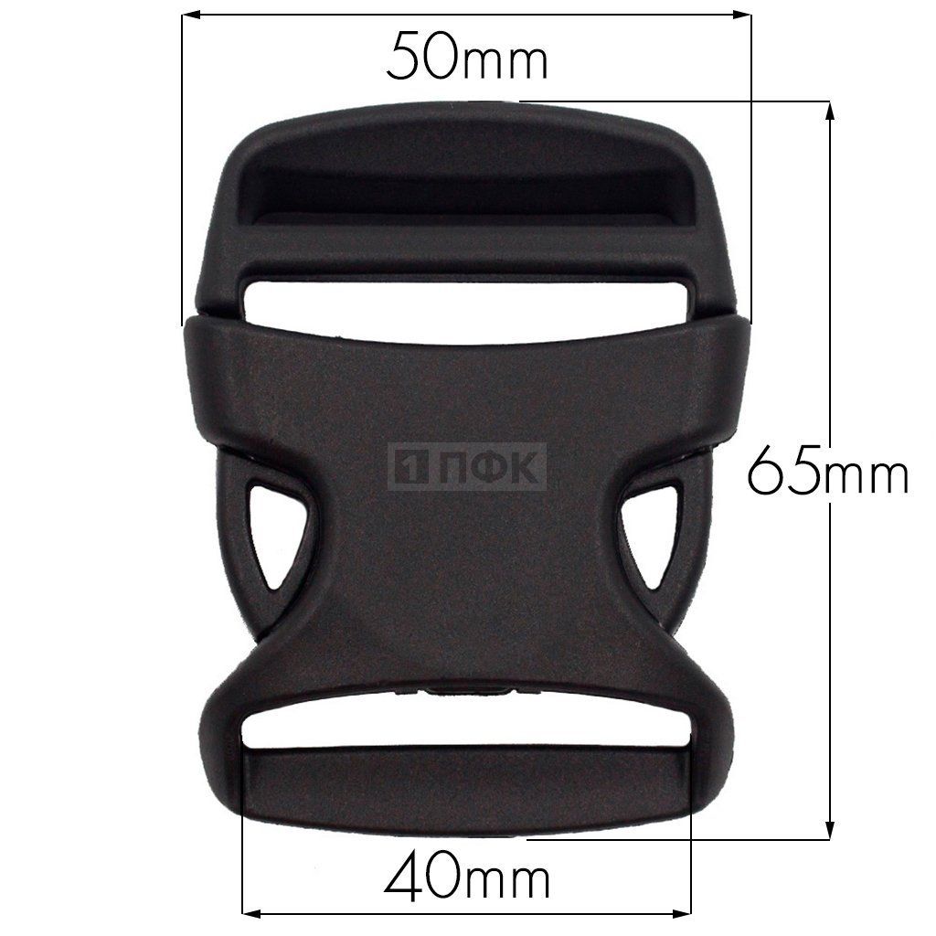 Фастекс Ф-40/6 (защелка-трезубец) ПП 40мм цв черный (уп 1000шт) — ПФКР Фастекс Ф-40/6 (защелка-трезубец) ПП 40мм цв черный (уп 1000шт)