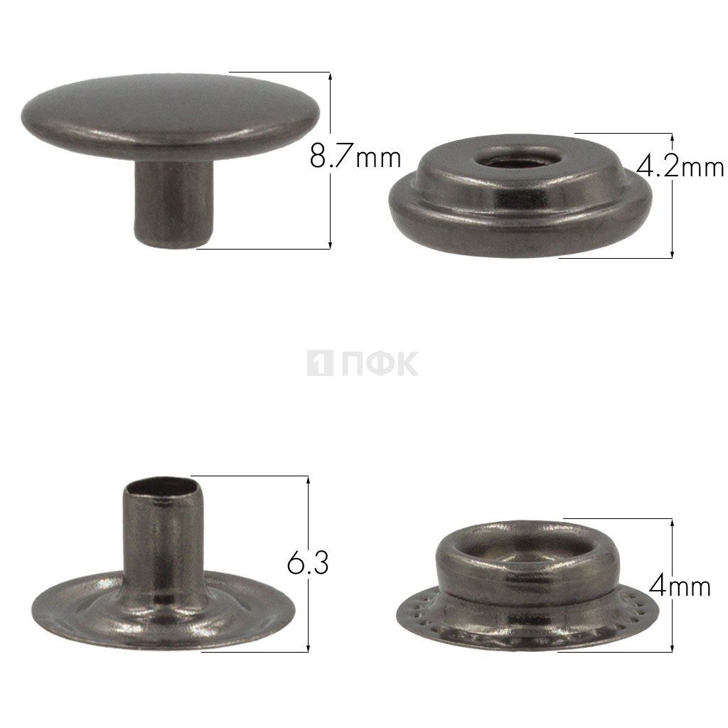 Кнопка для одежды 15мм №61 латунь цв никель тем (уп 720шт) STRONG — ПФКР Кнопка для одежды 15мм №61 латунь цв никель тем (уп 720шт) STRONG