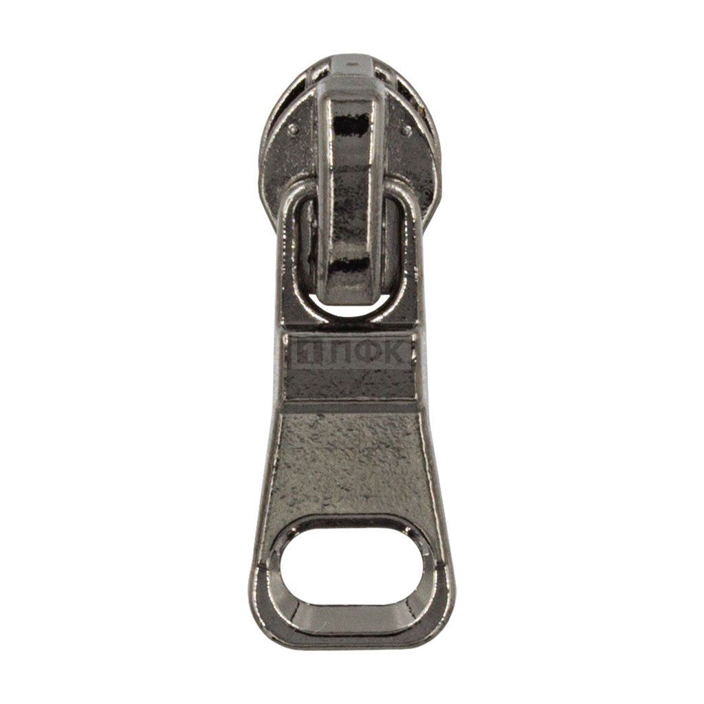 Бегунок для спиральной (витой) молнии тип 5 автомат арт.C7 цв никель черн (уп 500шт/5000шт)