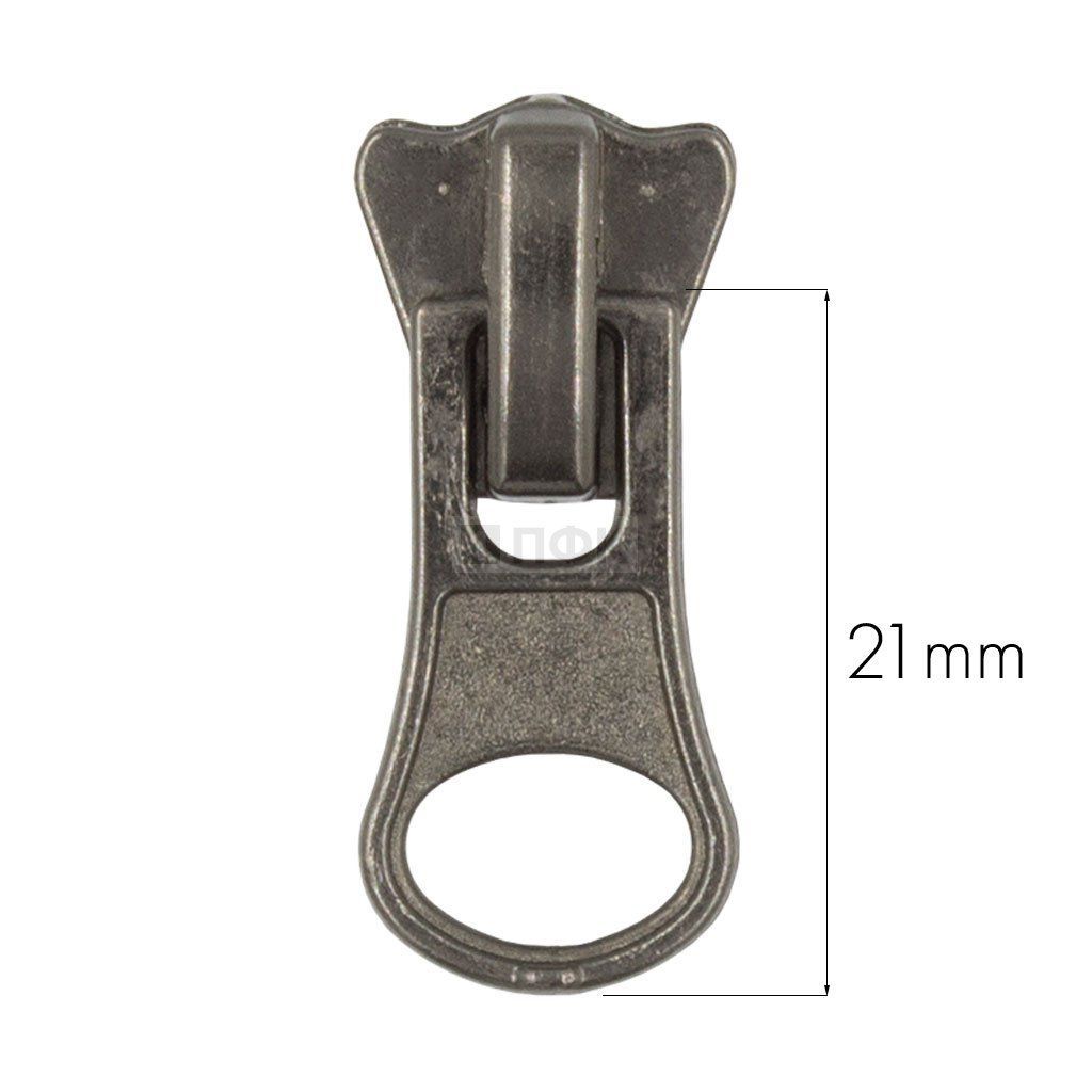 Бегунок трактор тип 5 автомат ГРУША цв никель темн (уп 500шт/10000шт) 2,8 гр КОРОНА — ПФКР Бегунок трактор тип 5 автомат ГРУША цв никель темн (уп 500шт/10000шт) 2,8 гр КОРОНА