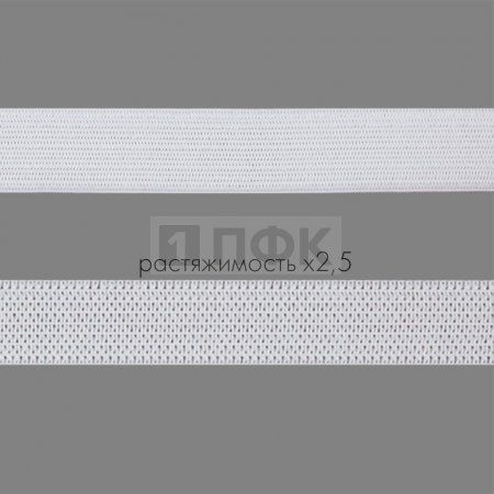 Резинка вязанная 15мм 4.99 гр/м цв белый (рул 40м/уп 800м) Резинка вязанная 15мм 4.99 гр/м цв белый (рул 40м/уп 800м)