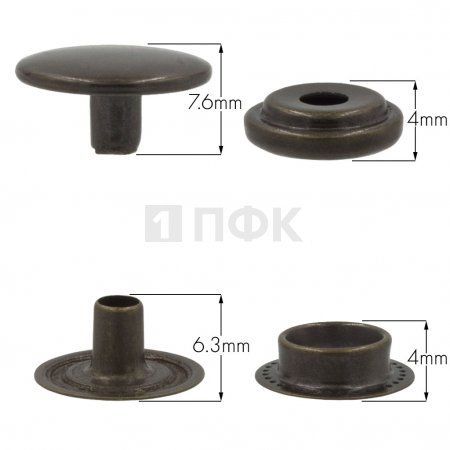 Кнопка для одежды 15мм №61 латунь цв антик (уп 720шт) NEW STAR Кнопка для одежды 15мм №61 латунь цв антик (уп 720шт) NEW STAR