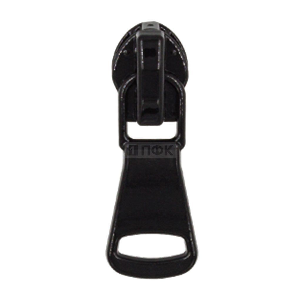 Бегунок для спиральной (витой) молнии тип 7 автомат арт.C8 цв черный лакир. (уп 500шт/5000шт)