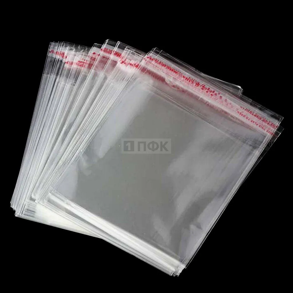 Пакет со скотч клапаном 16x18+3см BOPP 30мкр (уп 5000 шт) — ПФКР Пакет со скотч клапаном 16x18+3см BOPP 30мкр (уп 5000 шт)