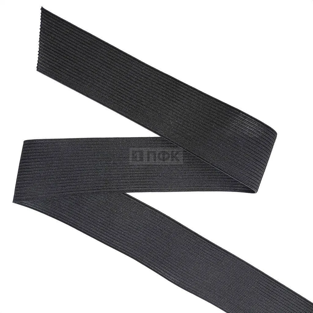 Резинка вязанная уплотненная 45мм цв черный (уп 50м/300м) — ПФКР Резинка вязанная уплотненная 45мм цв черный (уп 50м/300м)