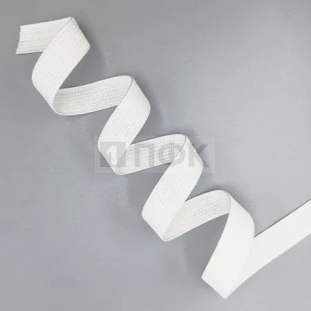 Резинка вязанная облегченная 15мм цв белый (уп 1500м) коробка Резинка вязанная облегченная 15мм цв белый (уп 1500м) коробка