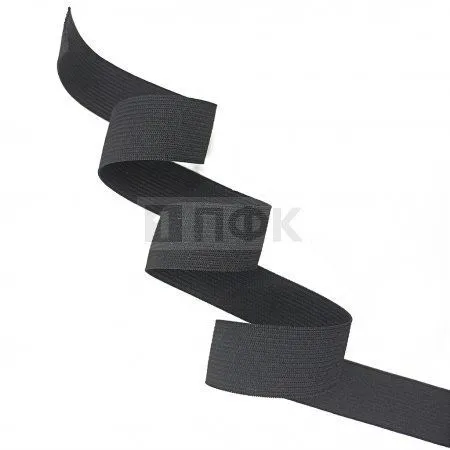 Резинка вязанная облегченная 25мм цв черный (уп 800м) коробка Резинка вязанная облегченная 25мм цв черный (уп 800м) коробка