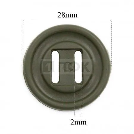 Пуговица Канада-28 ПП 28мм цв хаки (уп 500шт) Пуговица Канада-28 ПП 28мм цв хаки (уп 500шт)